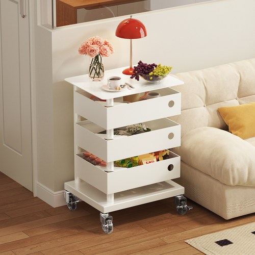 a生新款茶几零食收纳筐旋转落地