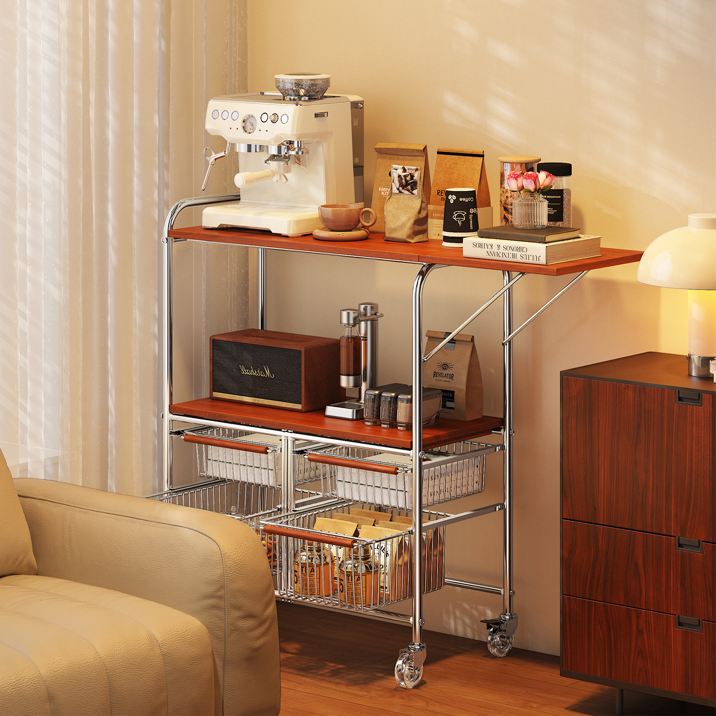 a生新型餐边柜沙发边几零食架