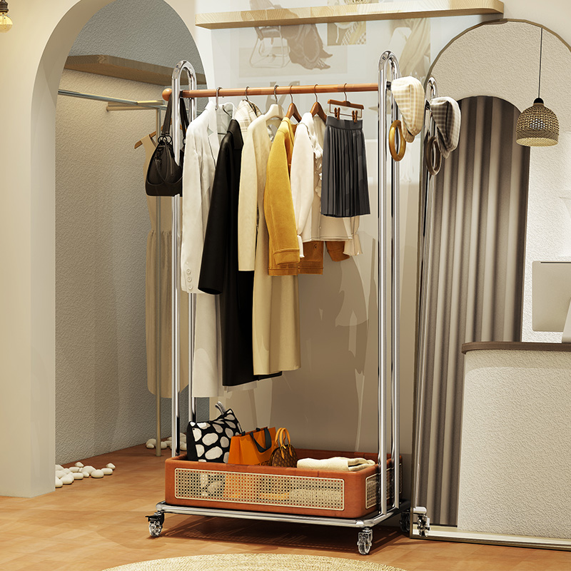 a生中古风服装店展示架陈列架