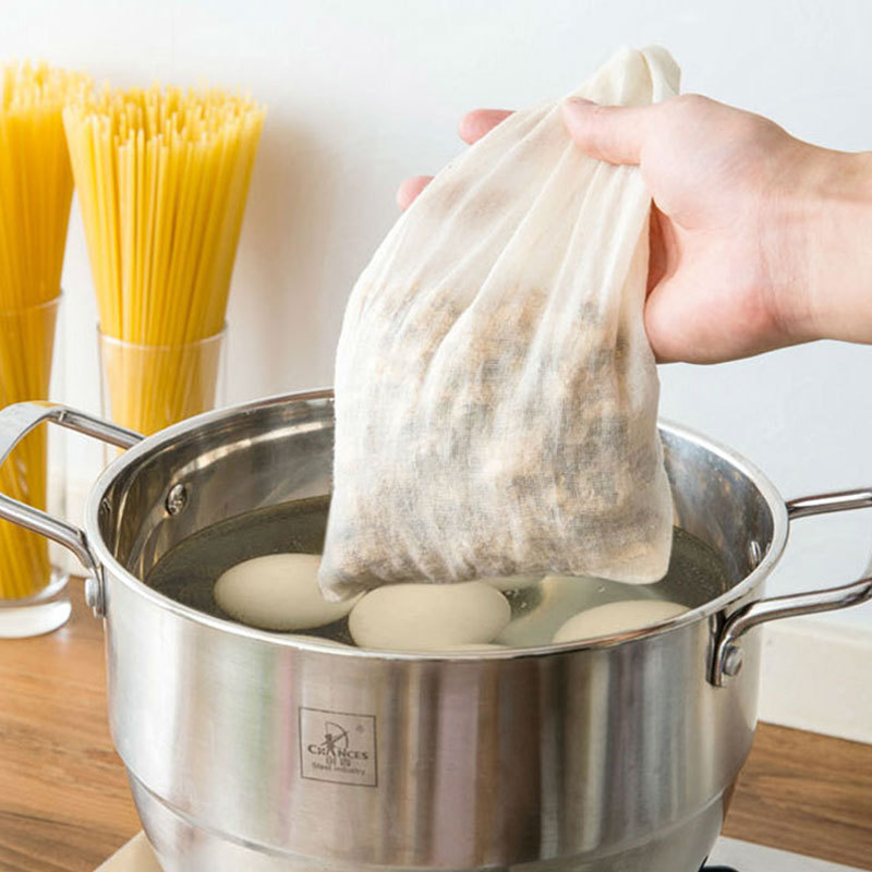 家用抽绳式棉布纱布袋煎药袋厨房调料卤料包煲汤袋过滤隔渣茶包袋
