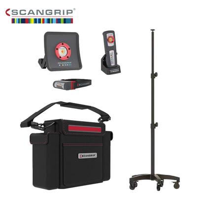 丹麦 SCANGRIP堪博 汽车美容色差抛光捕纹灯套装单支手持变色冷暖