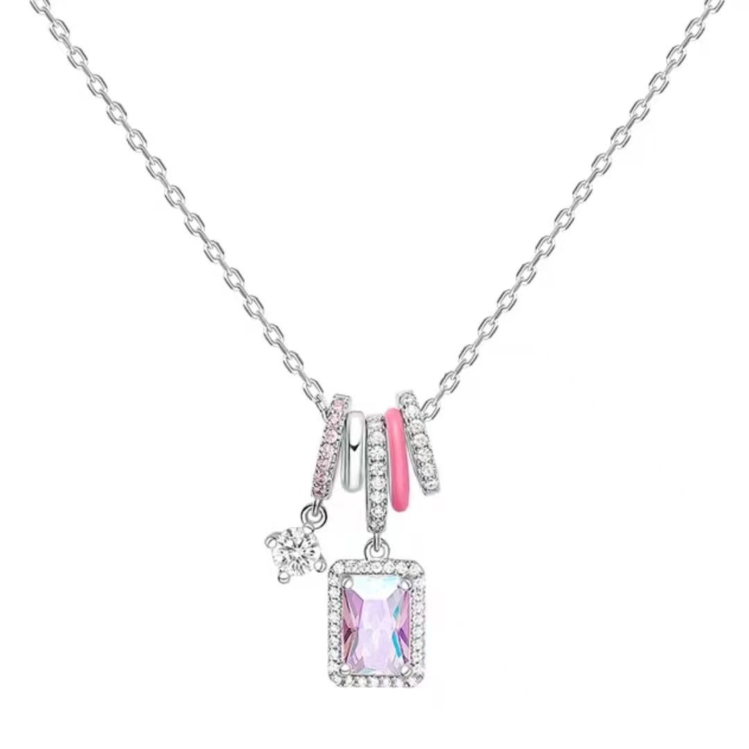 极光方糖锁骨链女甜酷辣妹风