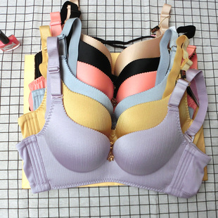 幸福狐狸正品 官方 内衣女聚拢无钢圈小胸旗舰店金狐狸厚薄文胸套装