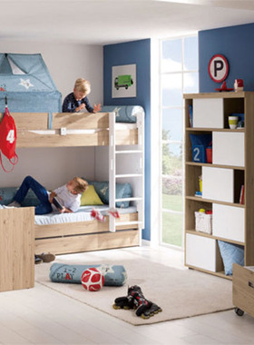 德国进口Paidi Fionn系列儿童成套家具上下床衣柜床头柜斗柜