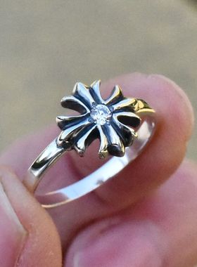 男女潮复古简约小众款纯银泰银戒