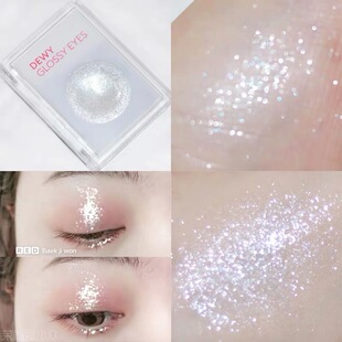 Missha谜尚单色眼影膏麻薯土豆泥亮片高光闪粉珠光卧蚕白沙滩01