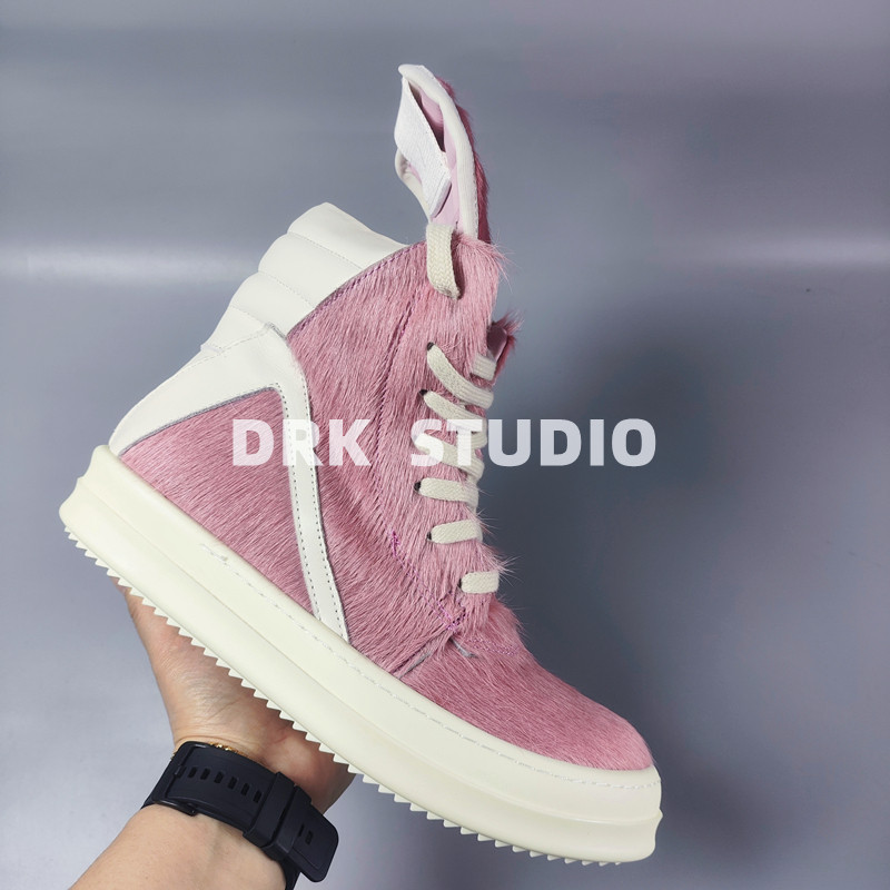 Pink Horse Hair Inverted Triangle