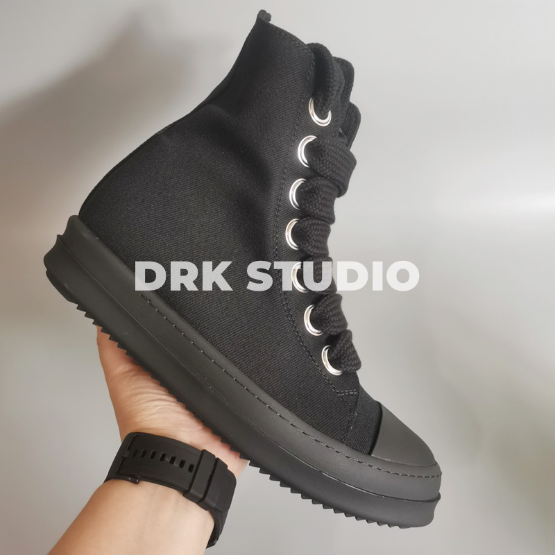 Black High Top Thick Shoelaces