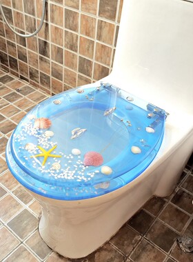 加厚马桶坐圈家用通用马桶盖 UOV型厕所盖板缓降坐便器掀开器配件