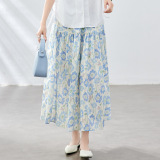 可风各半身裙54005P72K115.2法式气质碎花半身长裙，女装半身裙，可风各