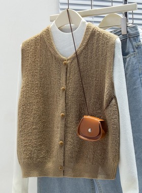 可风各针织马甲510030P42K67.2韩系显白针织马甲女