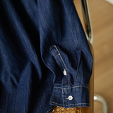 可风各长袖衬衫57068P85K136纯棉牛仔长袖衬衫，女装衬衫，可风各