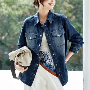 可风各牛仔衬衫 外套 512017P95K190韩系牛仔衬衫