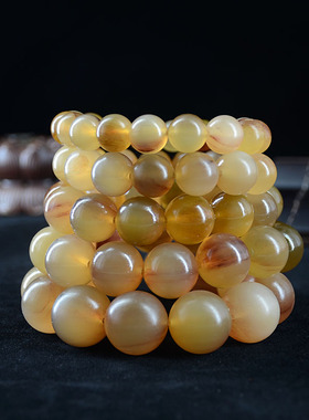 天然西藏老羊角血丝大佛珠手串清肝火护肝养目民族风简约手链男女