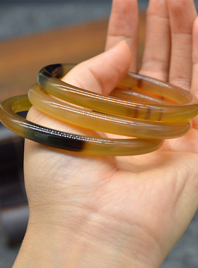 正宗老料牦牛角手镯叮当镯子养生保健手环简约民族风礼物男女闺蜜