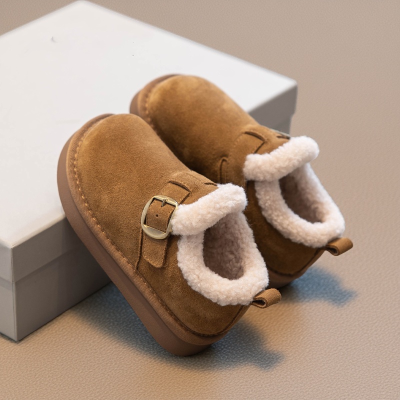 真皮女童棉鞋公主加厚保暖雪地靴