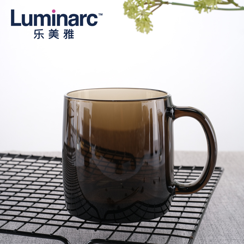 乐美雅俄罗斯进口暮光牛奶杯早餐玻璃杯家用大容量耐高温轻奢杯子