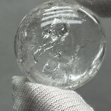 天然水晶包裹彩虹水胆椭圆形吊坠项链水胆水晶饰品把玩件一物一图