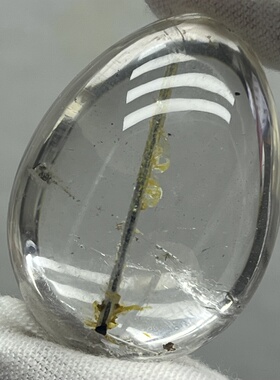 天然水晶包裹绿碧玺水滴男女款像形饰品吊坠晶体通透造型独特水晶