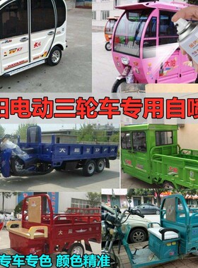 大阳电动三轮车白色绿色专用自喷漆车用划痕修复补漆笔防锈金色漆