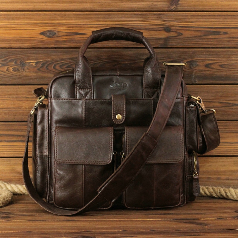 原创手工男包男士韩版商务小手提包A4复古头层牛皮真皮休闲公文包