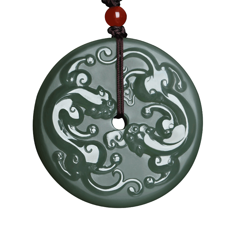 招财貔貅挂件平安扣男女款玉饰品