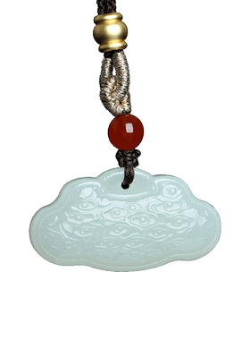 和田玉平安锁玉吊坠挂件玉佩项坠