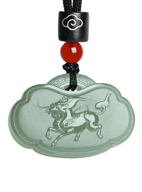 和田玉麒麟吊坠男女款玉饰品玉佩