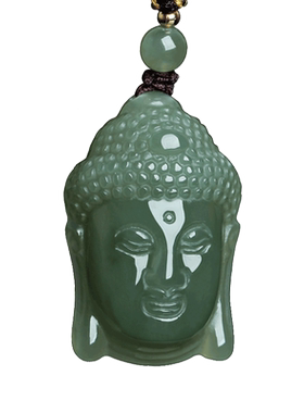 和田玉佛祖观音释迦摩尼头像吊坠