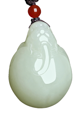 铜钱龙龟招财转运神兽情侣玉吊坠