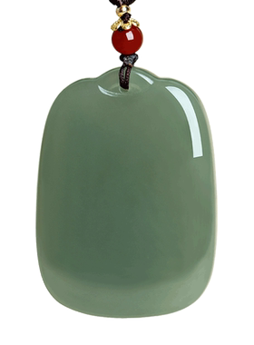 和田玉平安牌吊坠挂件男女款玉佩