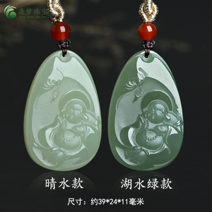和田玉弥勒佛公玉吊坠挂件玉佩