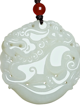 新疆和田玉元宝招财貔貅挂件吊坠