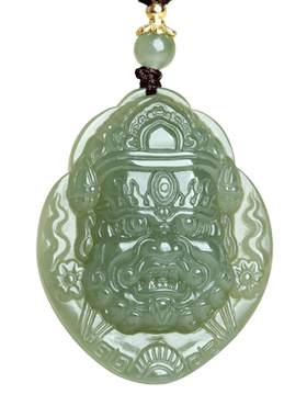 和田玉钟馗玉吊坠挂件玉佩男女款