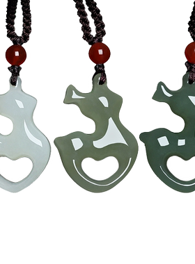 天然吊坠一路有你挂件玉饰品