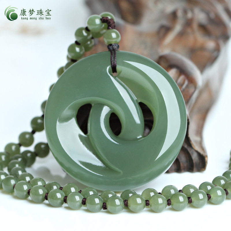 和田玉时来运转吊坠挂件玉佩项坠