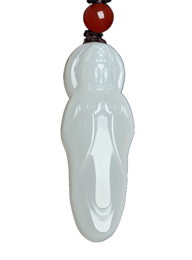 和田玉观音菩萨吊坠男款玉石饰品