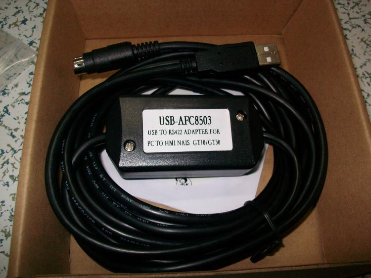 USB-AFC8503,GT01/GT10/GT11/GT21/GT30,触摸屏编程线,WIN7XP