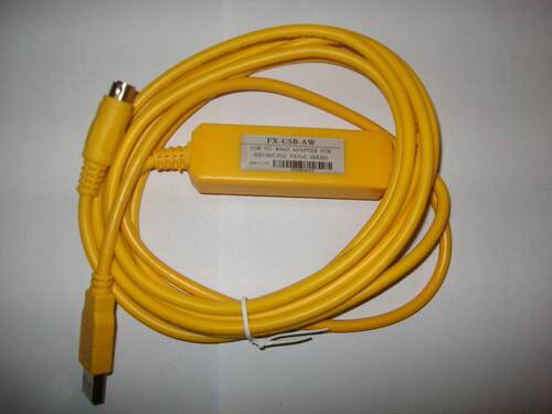 二代FX-USB-AW,FX3U/FX3UC PLC编程线/USB-RS422,WINXP,WIN7