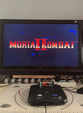 世嘉游戏卡快打2MORTAL KOMBAT2黑卡16位MD卡SEGA游戏卡带