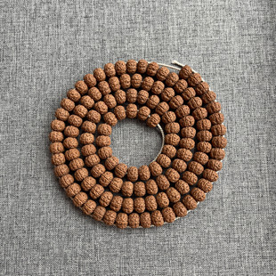 【云喜文玩】勿里达百年老树王籽南瓜双龙矮纹108颗小金刚菩提子