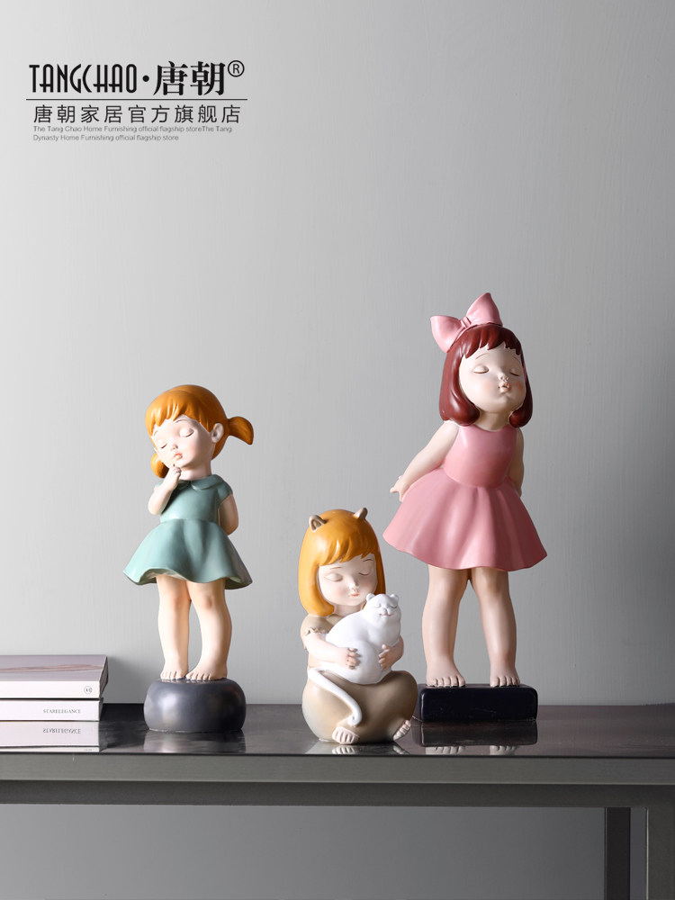 创意可爱少女心女孩摆件卧室儿童房间桌面软装饰品摆设生日礼物