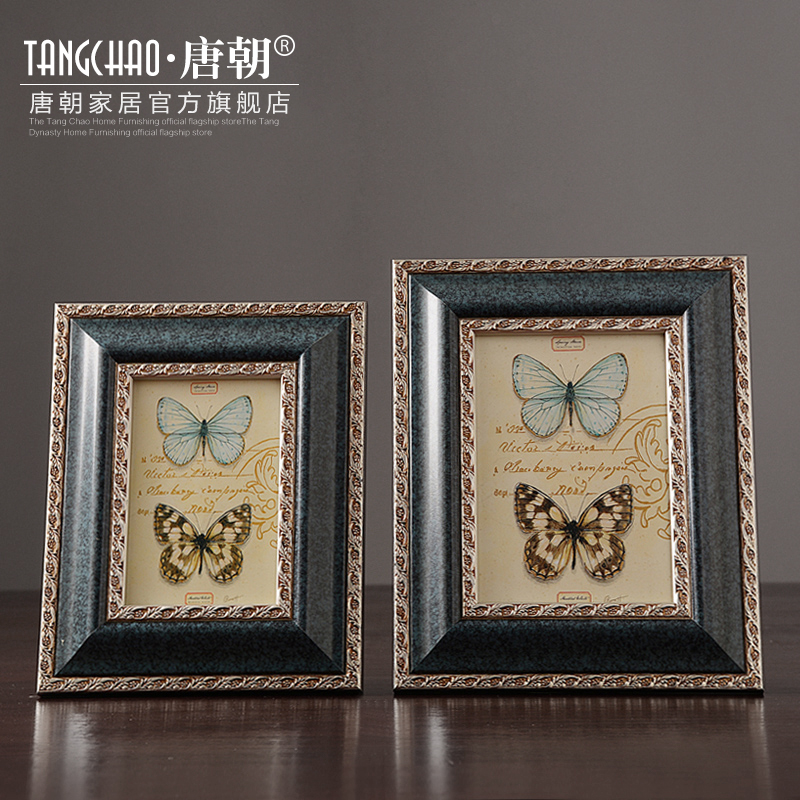 欧式现代简约创意实木制3寸6寸7寸蝴蝶照片相架相框 客厅卧室摆台在类目 家居饰品, 相框/画框中 - 来自Buy2taobao.com提供专业的淘宝代购服务