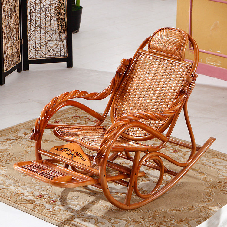 明源家用摇椅躺椅折叠椅午休椅阳台藤椅藤椅摇椅,住宅家具,摇椅,淘宝优惠券,粉丝福利购,淘宝优惠卷