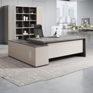 老板办公桌简约现代办公桌子总裁桌办公室办公家具单人主管经理桌