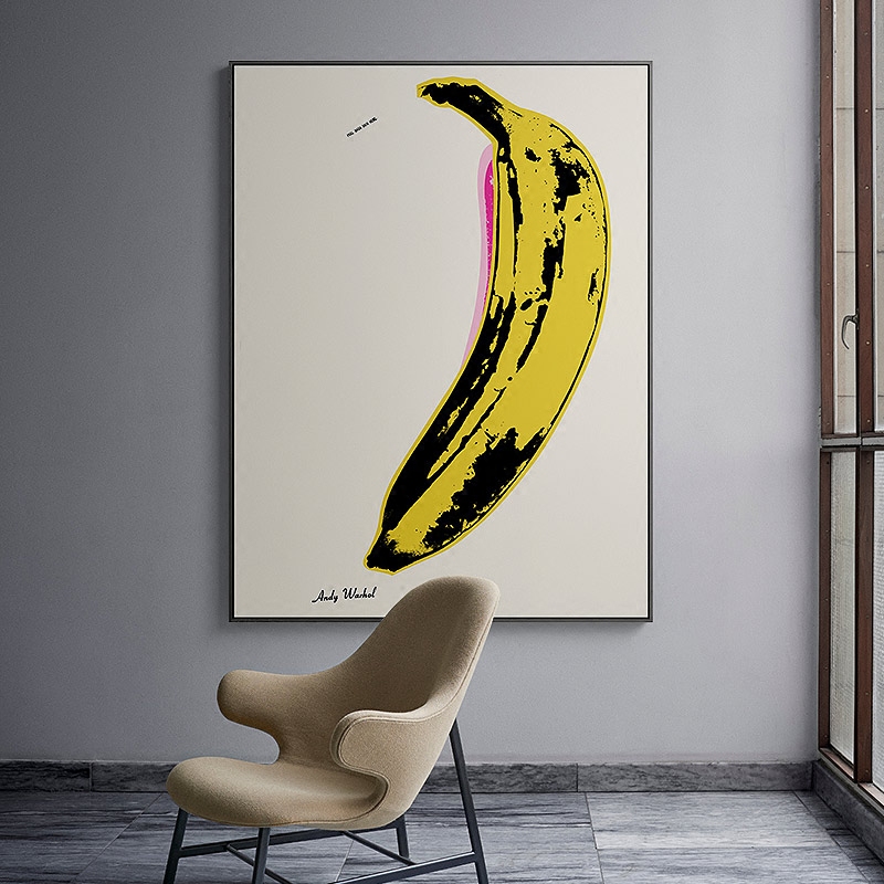 沃霍尔banana艺术风大香蕉装饰画