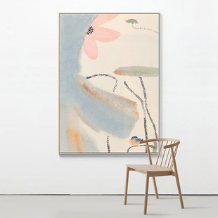 不够艺术 荷花 大尺寸新中式水墨装饰画茶楼书房玄关挂画 陈家泠