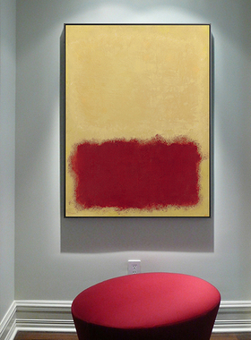 美国抽象艺术家Mark Rothko 罗斯科 创意竖版装饰画客厅挂画壁画