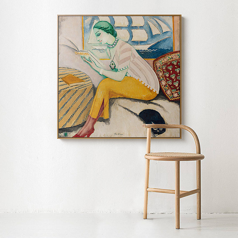 kees van dongen 野兽派大师现代艺术装饰画工作室客厅背景墙挂画
