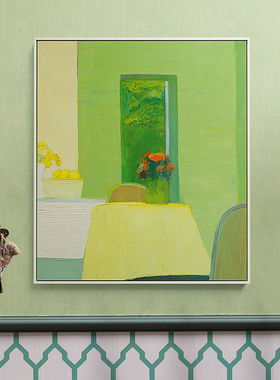 《Interieur au bouquet》大师装饰画小幅艺术挂画书房餐厅墙画